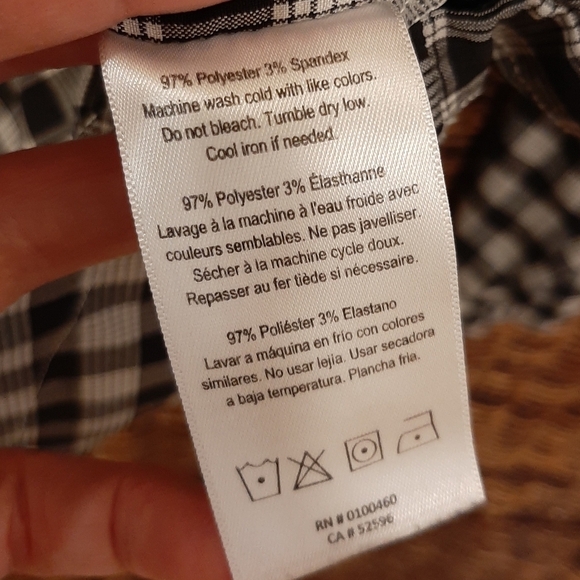 Kavu Jacket Black and White Plaid Half Zip Hooded Pullover Lightweight Large - Picture 8 of 8